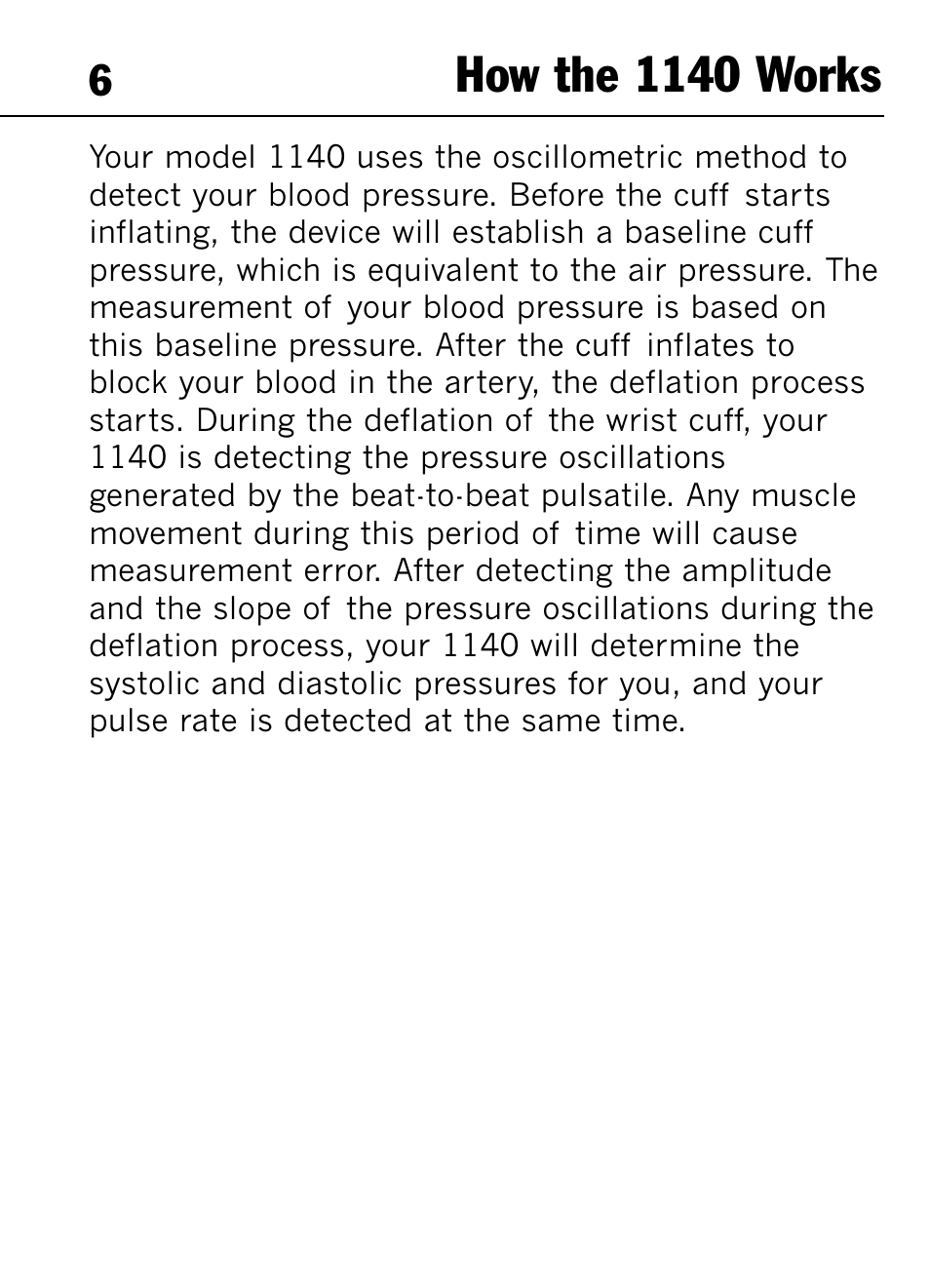 How the 1140 works | Mark Of Fitness 1140 User Manual | Page 6 / 31