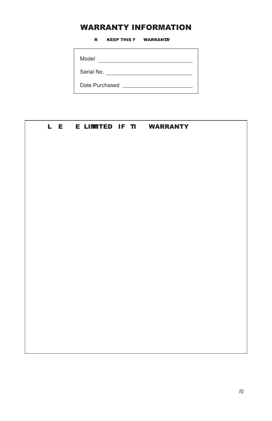 Warranty information | Mastic Spark Modern Fires 91P User Manual | Page 41 / 42