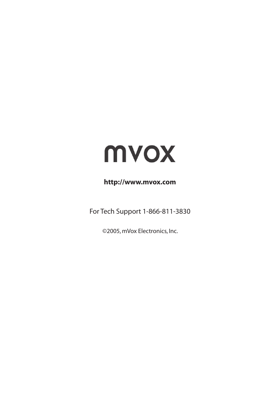 MVOX electronic MV900 User Manual | Page 16 / 16