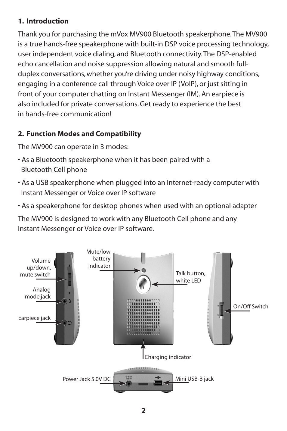 MVOX electronic MV900 User Manual | Page 3 / 16