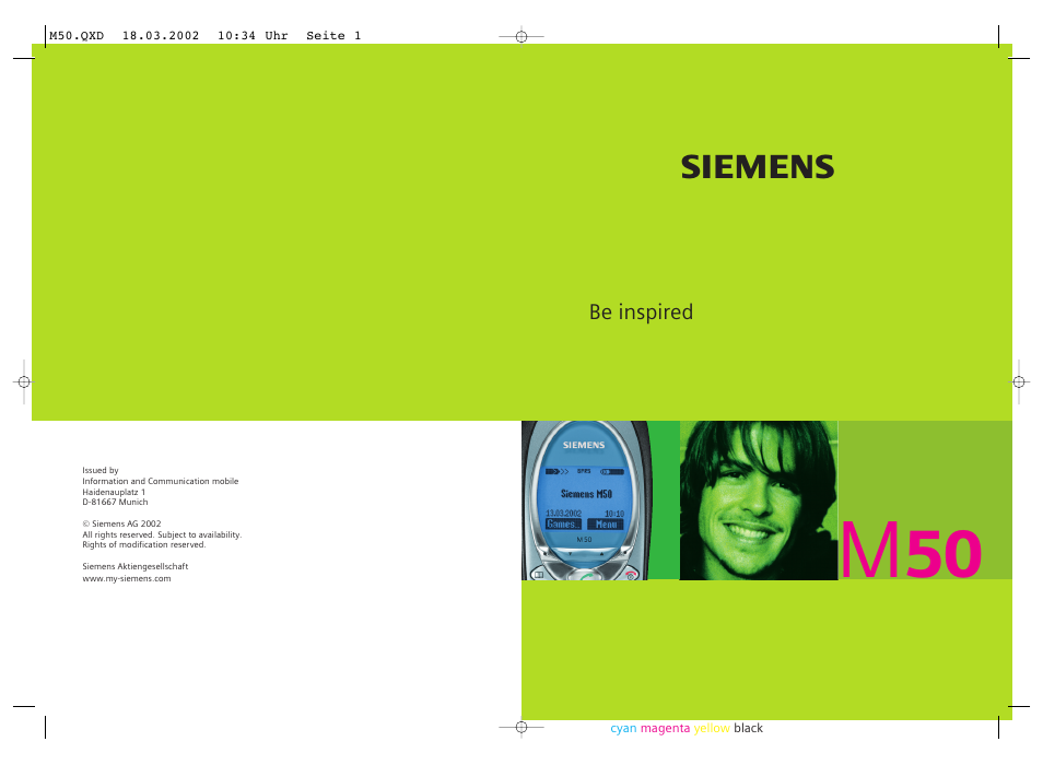 Siemens M50 User Manual | 96 pages