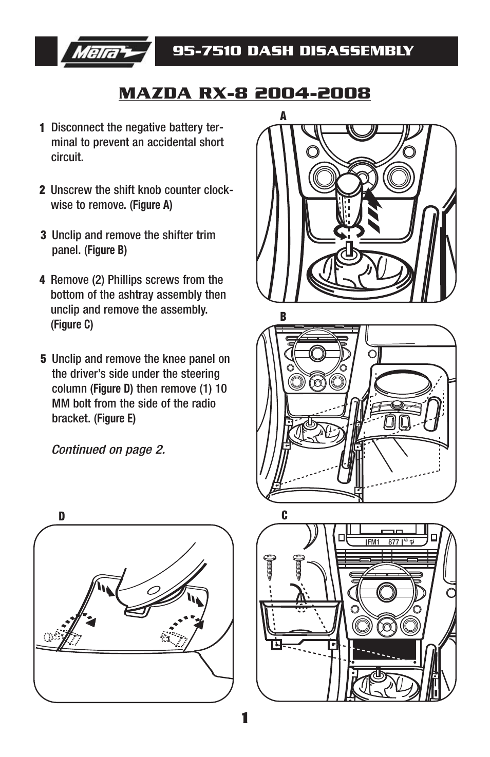 7510 dash disassembly | Metra Electronics 95-7510HG User Manual | Page 3 / 12