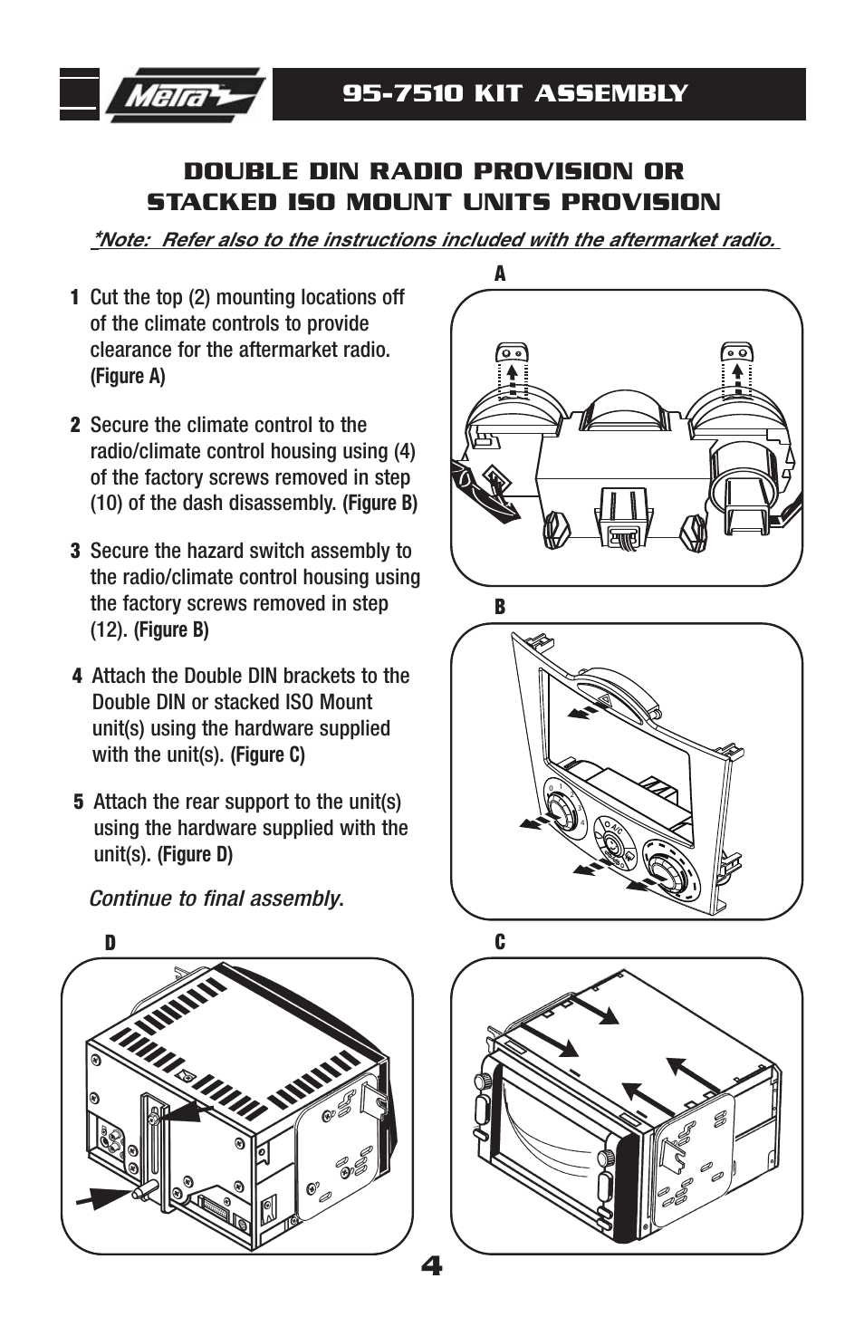 7510 kit assembly | Metra Electronics 95-7510HG User Manual | Page 6 / 12