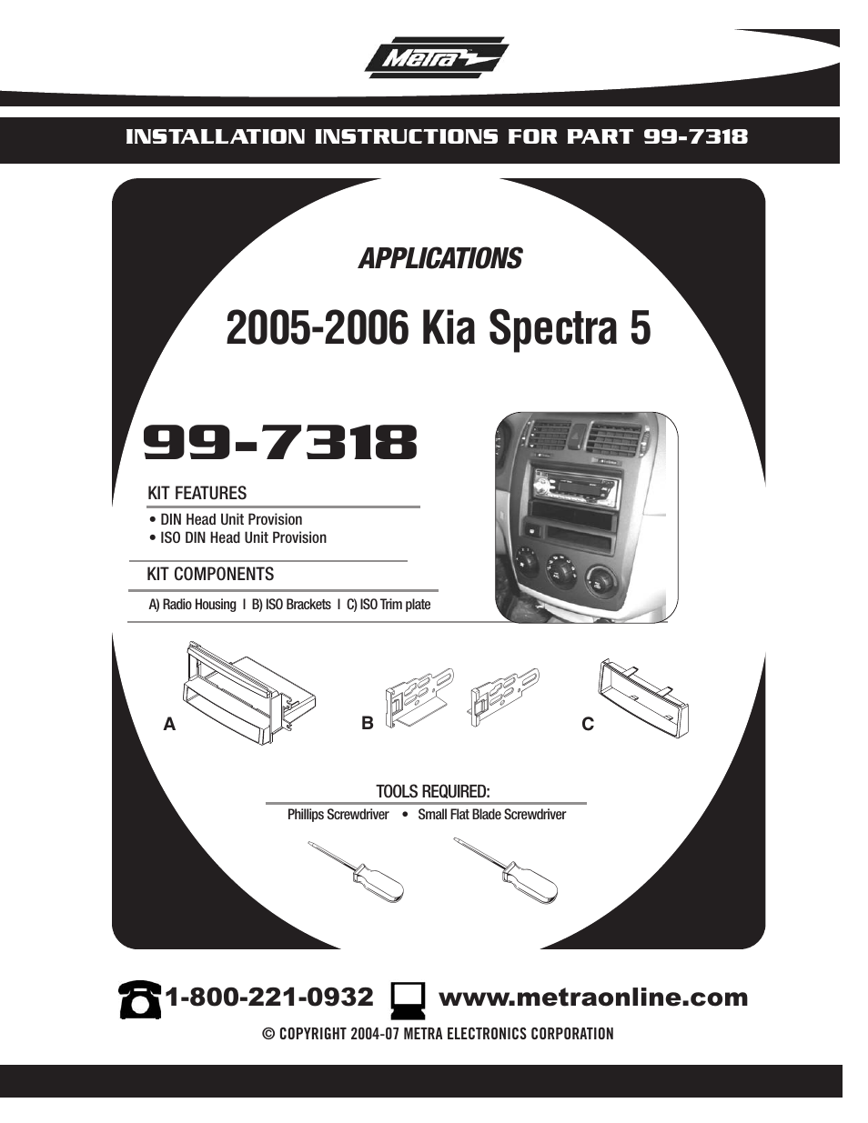 Metra Electronics 99-7318 User Manual | 8 pages