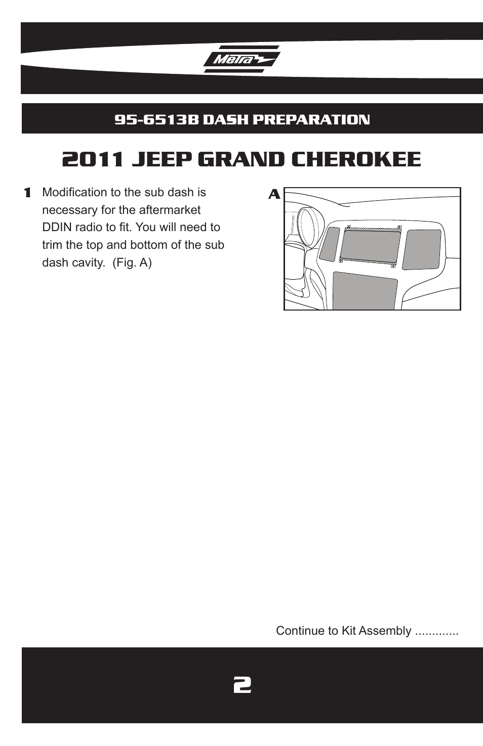 2011 jeep grand cherokee | Metra Electronics 95-6513B User Manual | Page 4 / 12