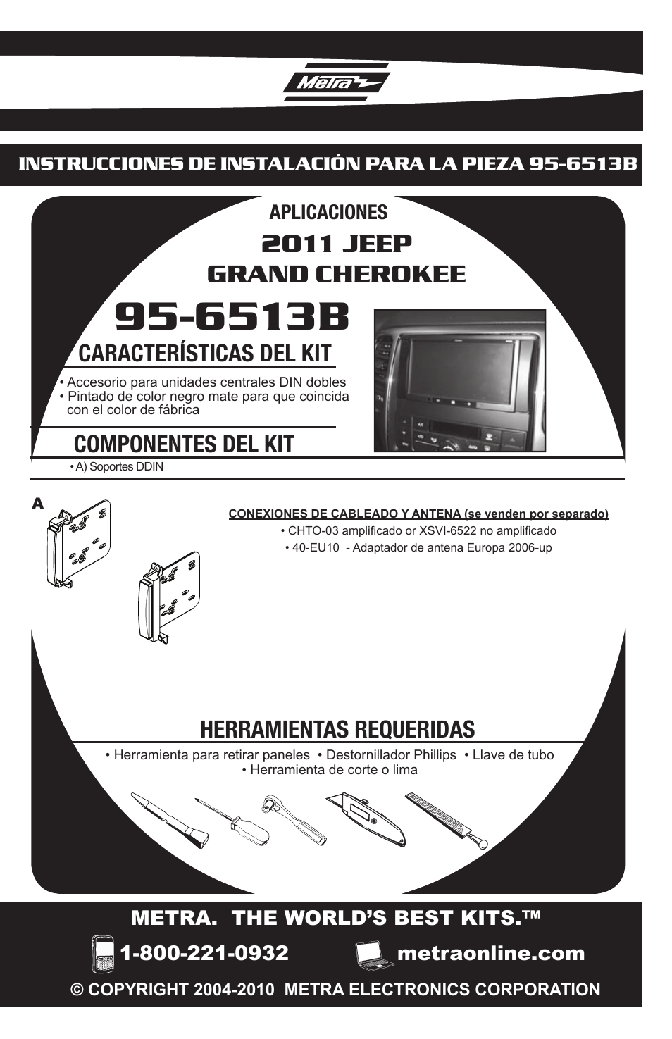 6513b, 2011 jeep grand cherokee | Metra Electronics 95-6513B User Manual | Page 7 / 12