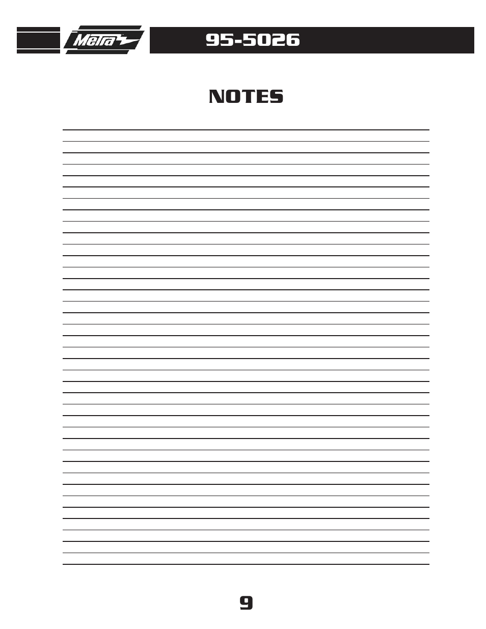 Metra Electronics 95-5026 User Manual | Page 11 / 12