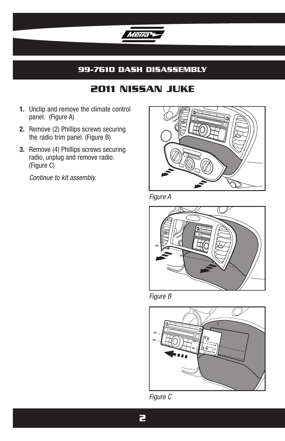 2011 nissan juke | Metra Electronics 99-7610B User Manual | Page 4 / 12