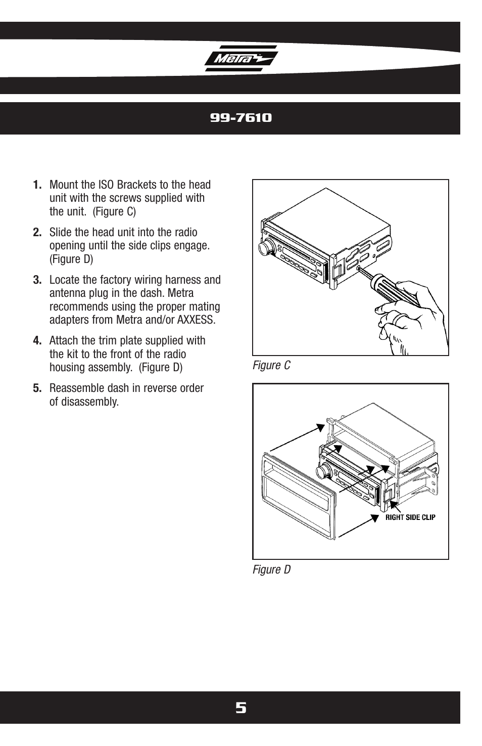 Metra Electronics 99-7610B User Manual | Page 7 / 12