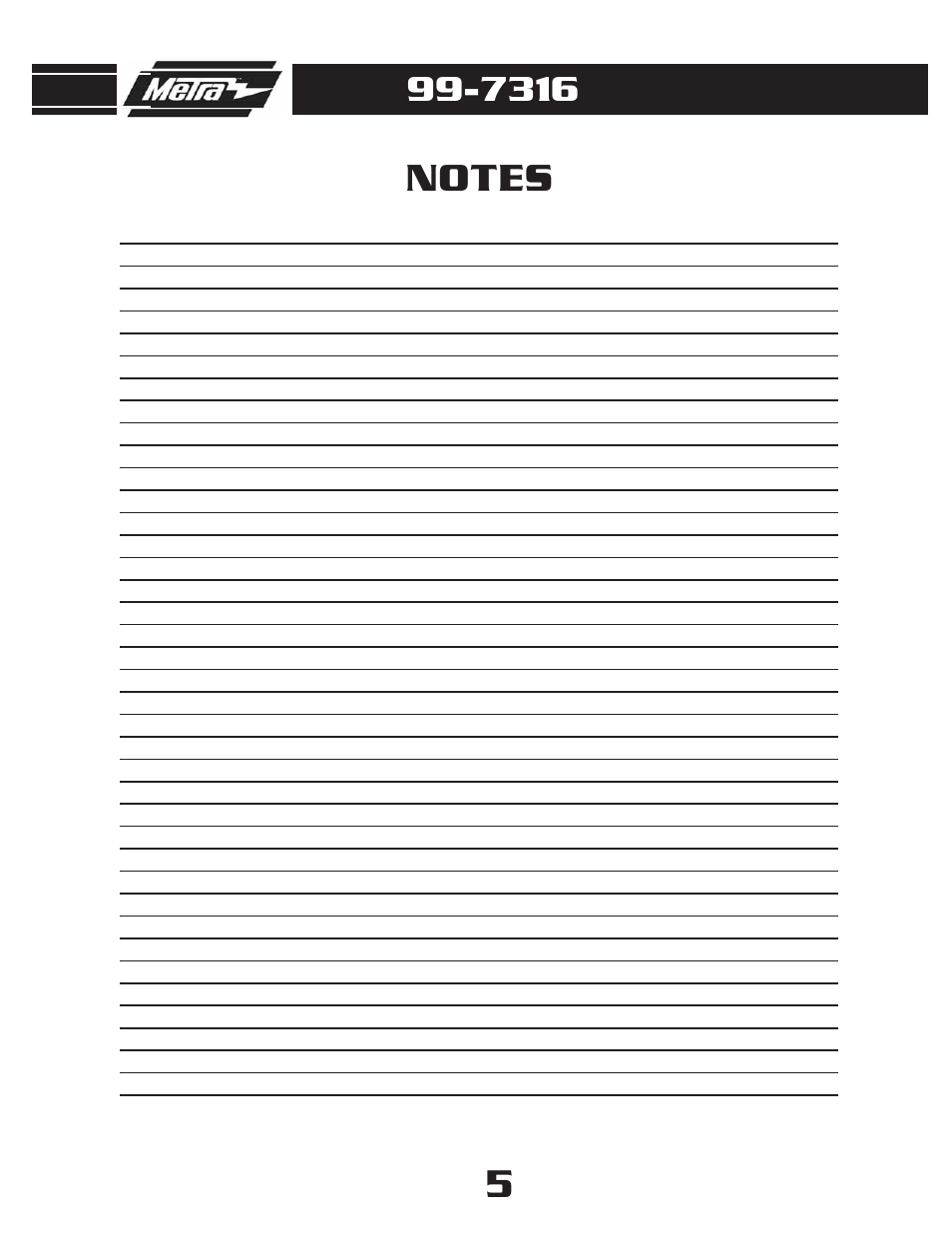 Metra Electronics 99-7316 User Manual | Page 7 / 8