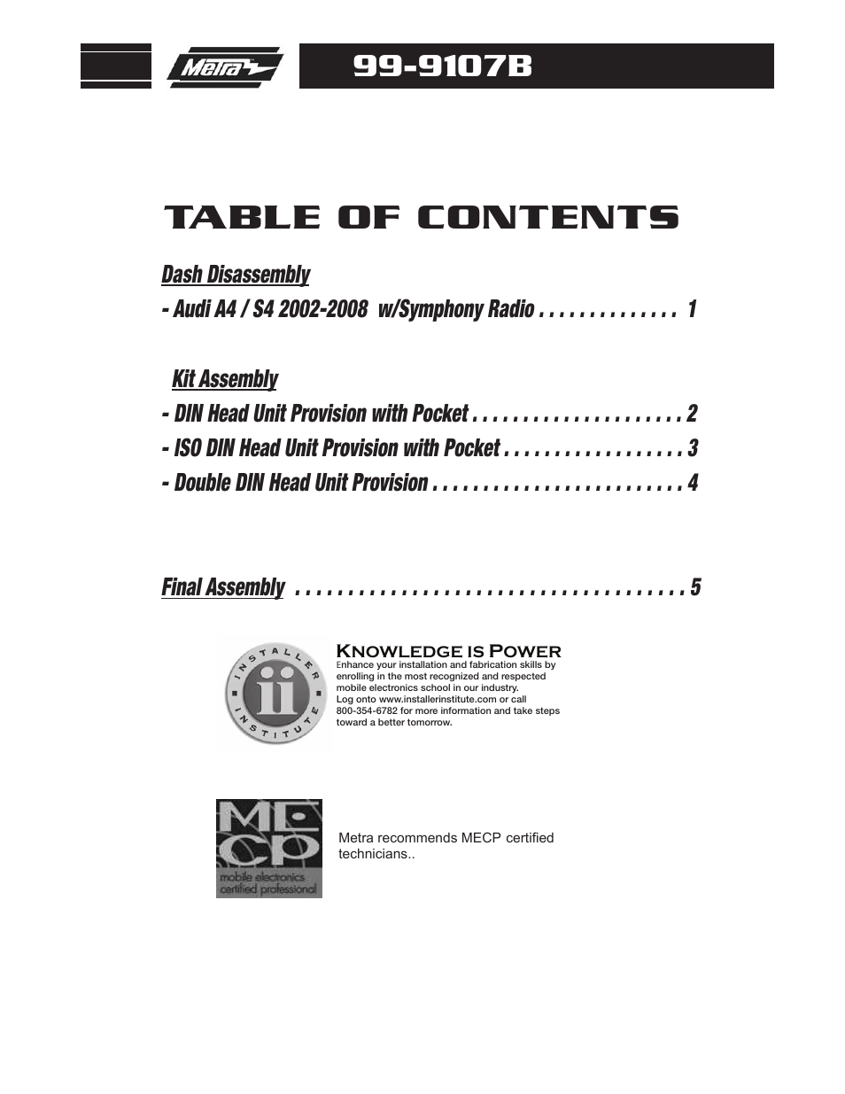 Metra Electronics 99-9107B User Manual | Page 2 / 8