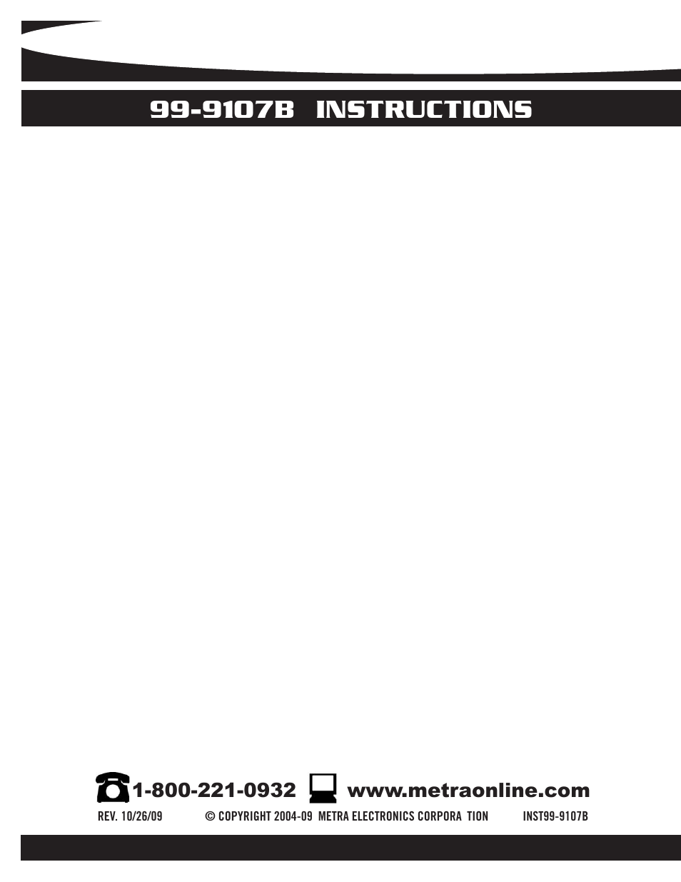9107b instructions | Metra Electronics 99-9107B User Manual | Page 8 / 8