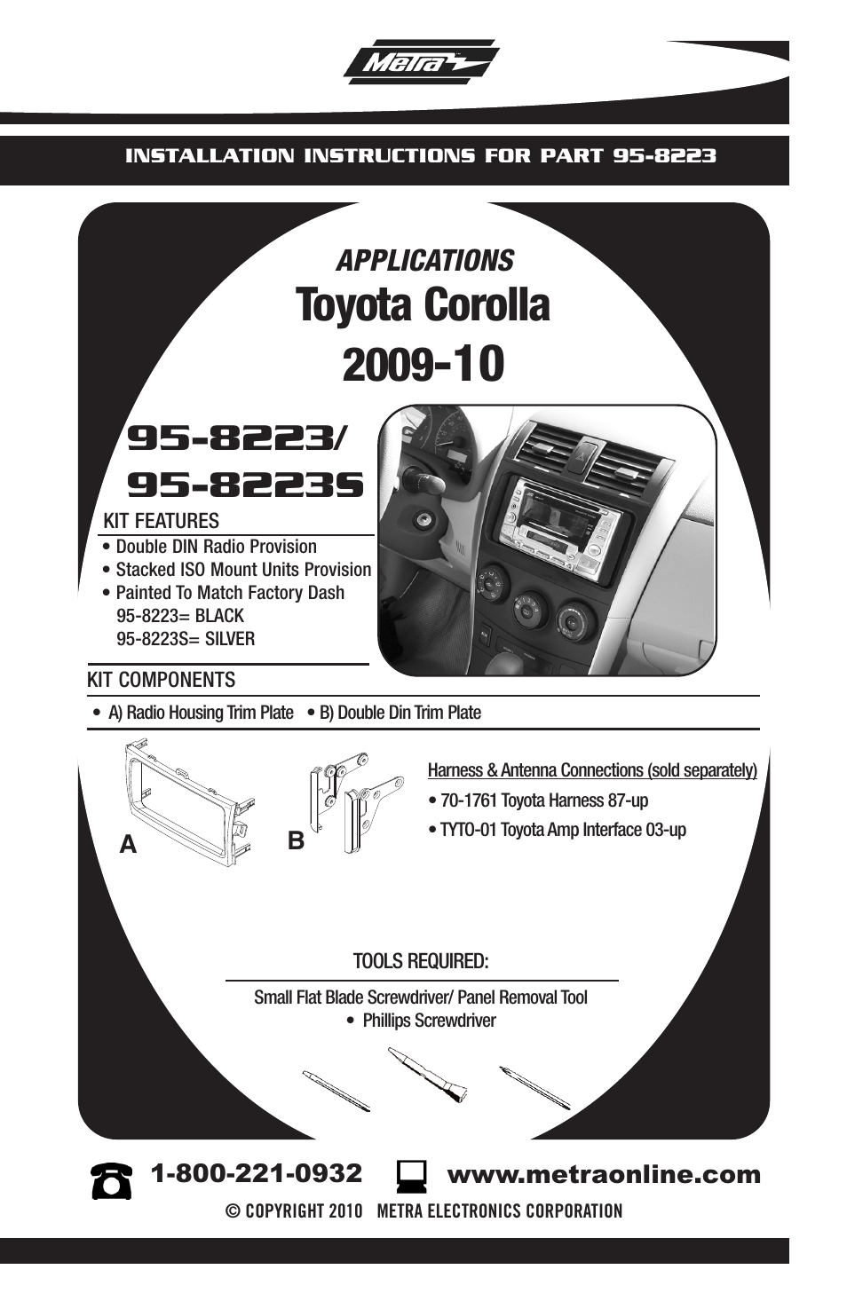 Metra Electronics 95-8223 User Manual | 8 pages