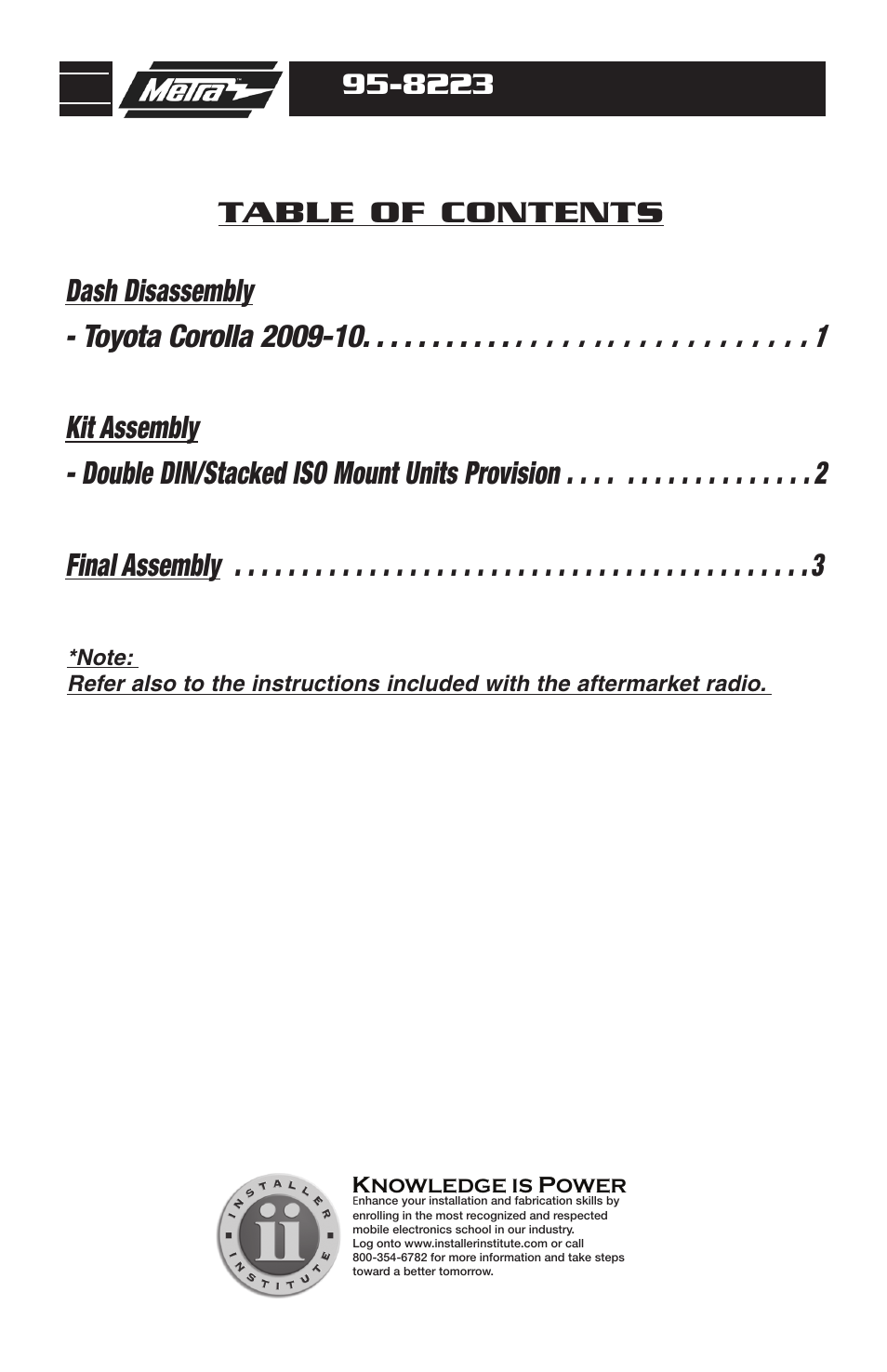 Metra Electronics 95-8223 User Manual | Page 2 / 8
