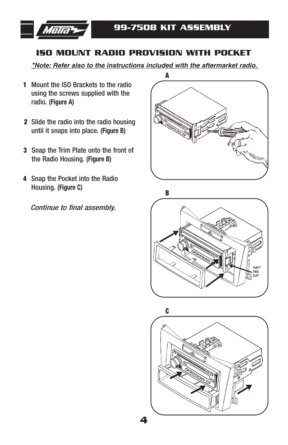 Metra Electronics MAZDA CX7 2007-09 99-7508 User Manual | Page 6 / 12