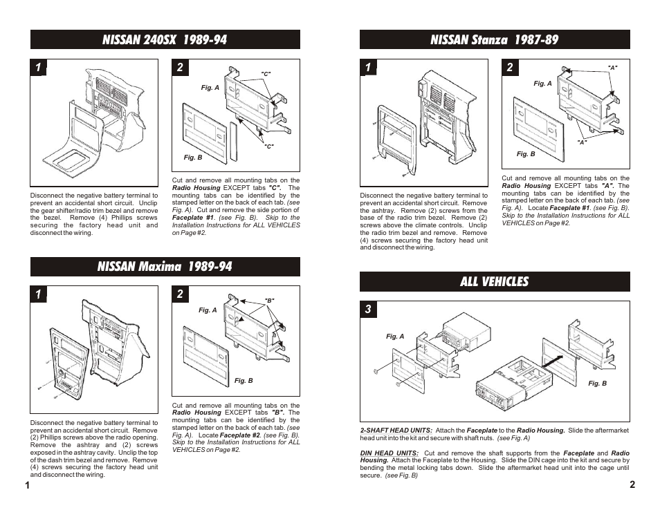 All vehicles | Metra Electronics 99-7407 User Manual | Page 2 / 2