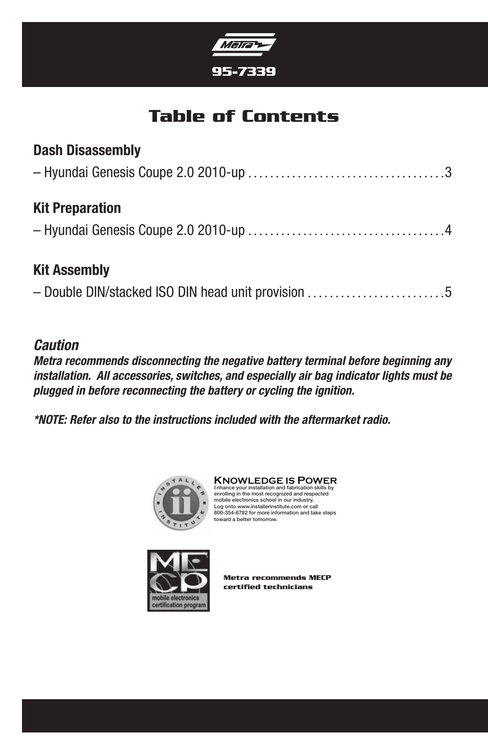 Metra Electronics 95-7339S User Manual | Page 2 / 8