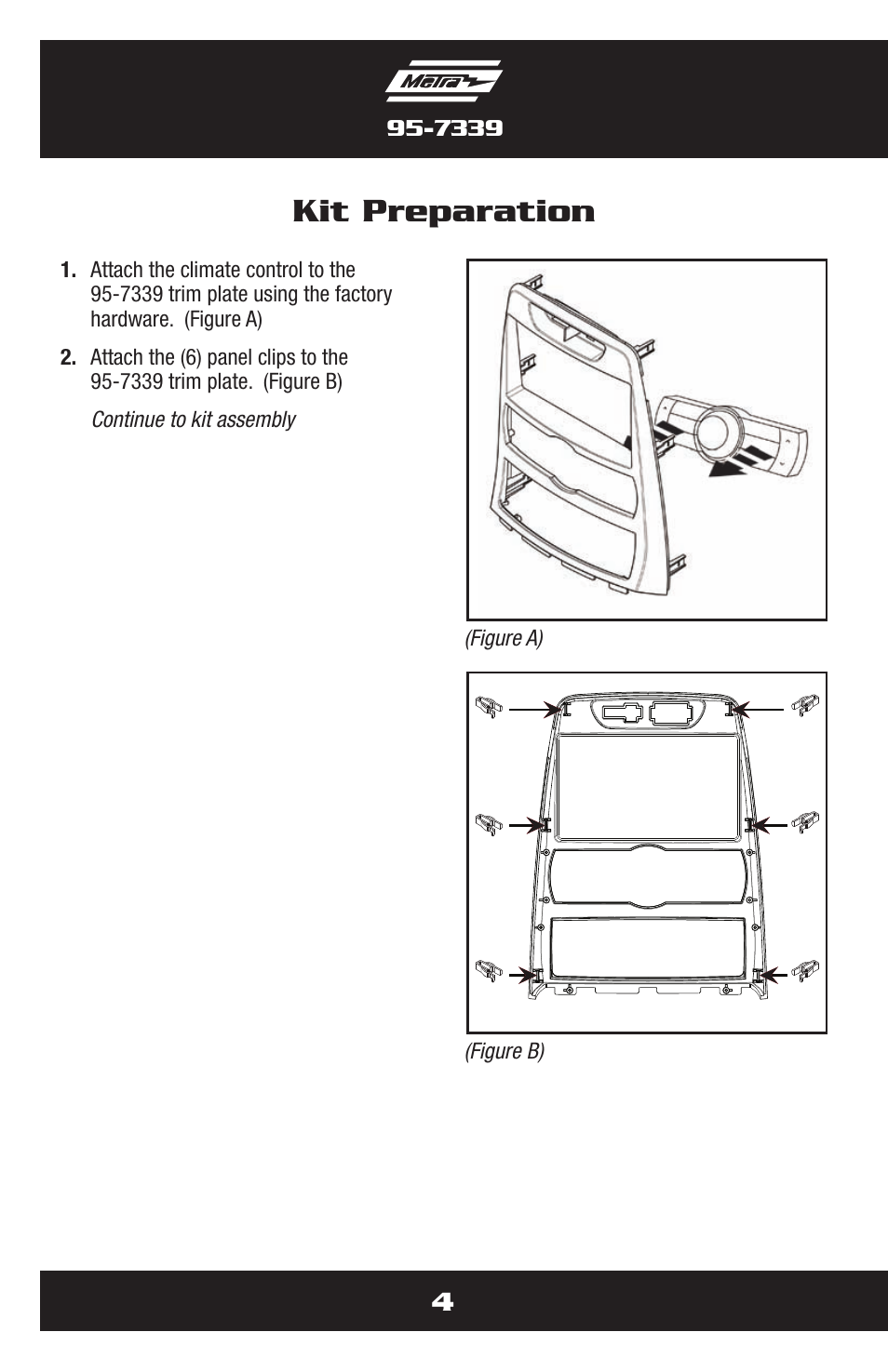 Kit preparation | Metra Electronics 95-7339S User Manual | Page 4 / 8