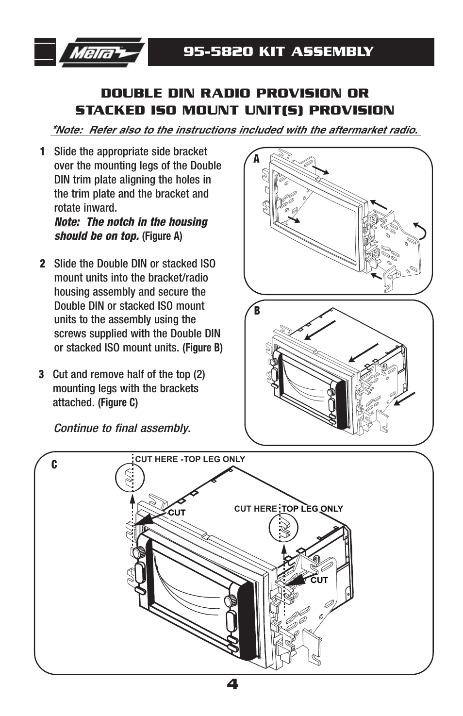 5820 kit assembly | Metra Electronics 95-5820 User Manual | Page 6 / 8