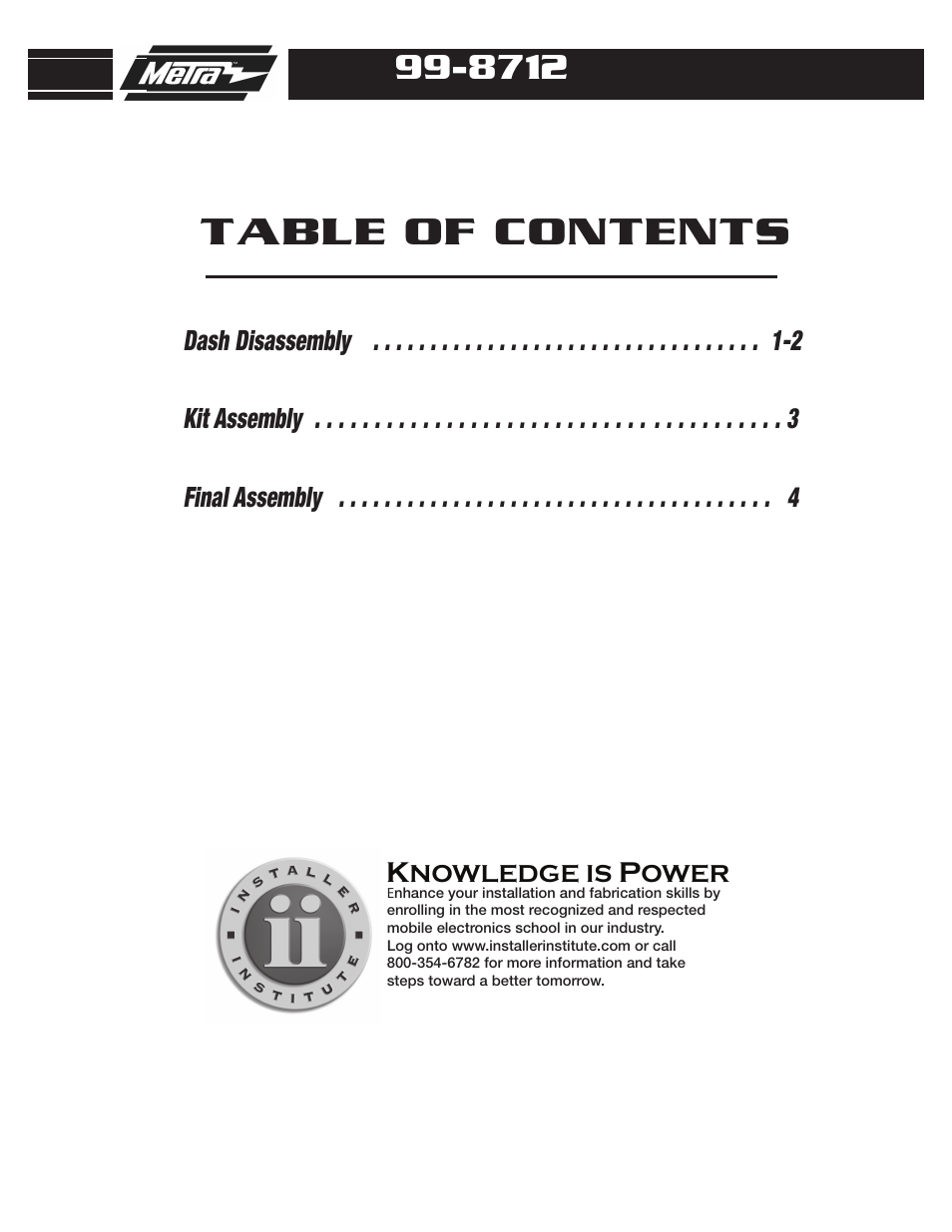 Metra Electronics 99-8712 User Manual | Page 2 / 7