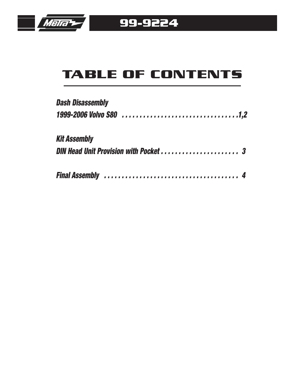 Metra Electronics 99-9224 User Manual | Page 2 / 8