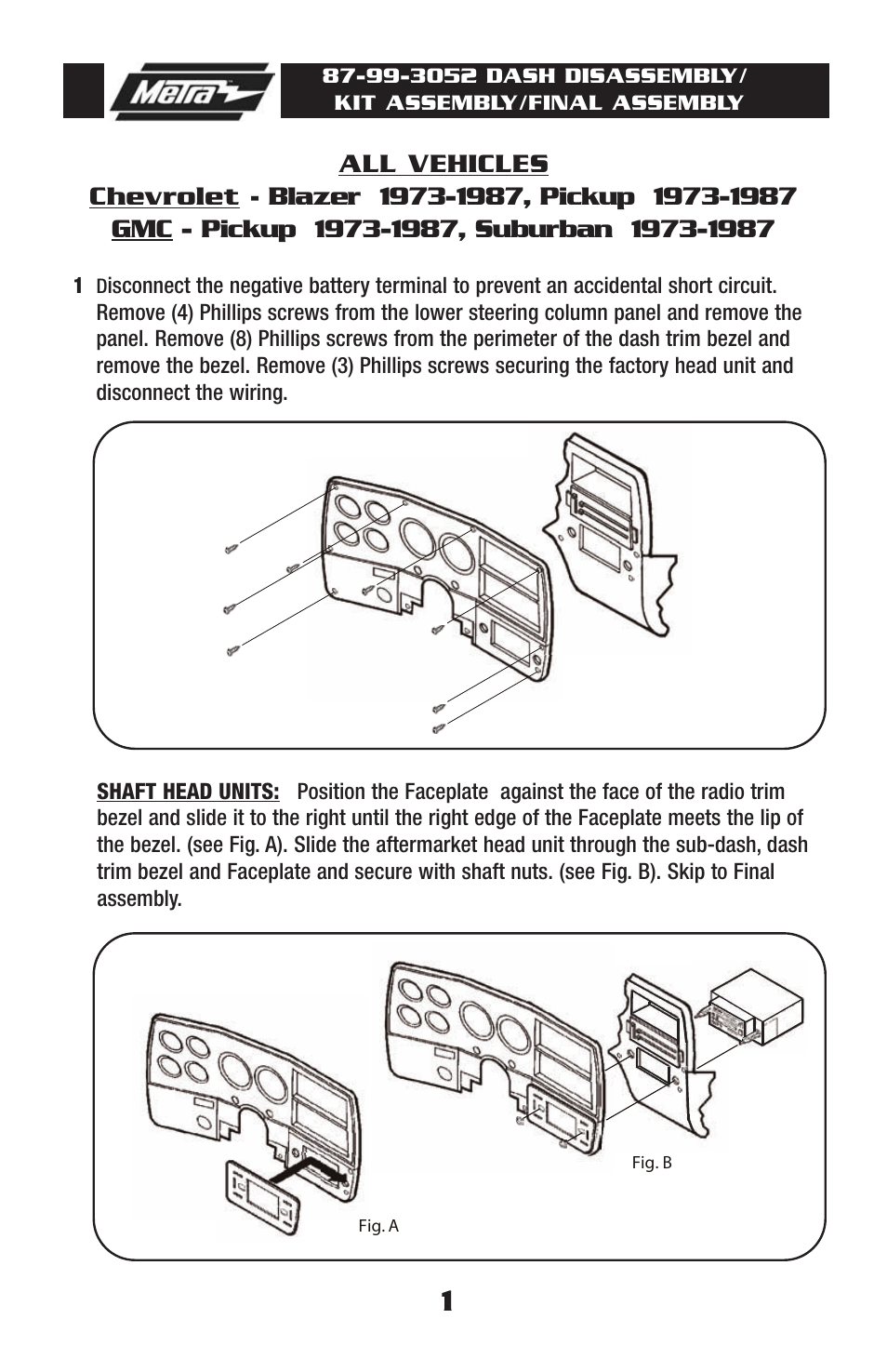 Metra Electronics 87-99-3052 User Manual | Page 3 / 8