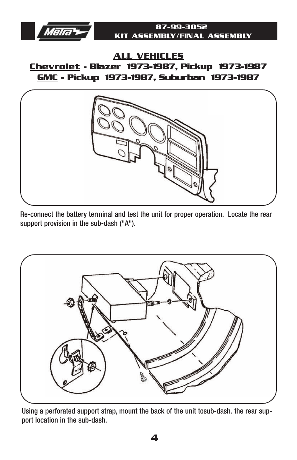 Metra Electronics 87-99-3052 User Manual | Page 6 / 8