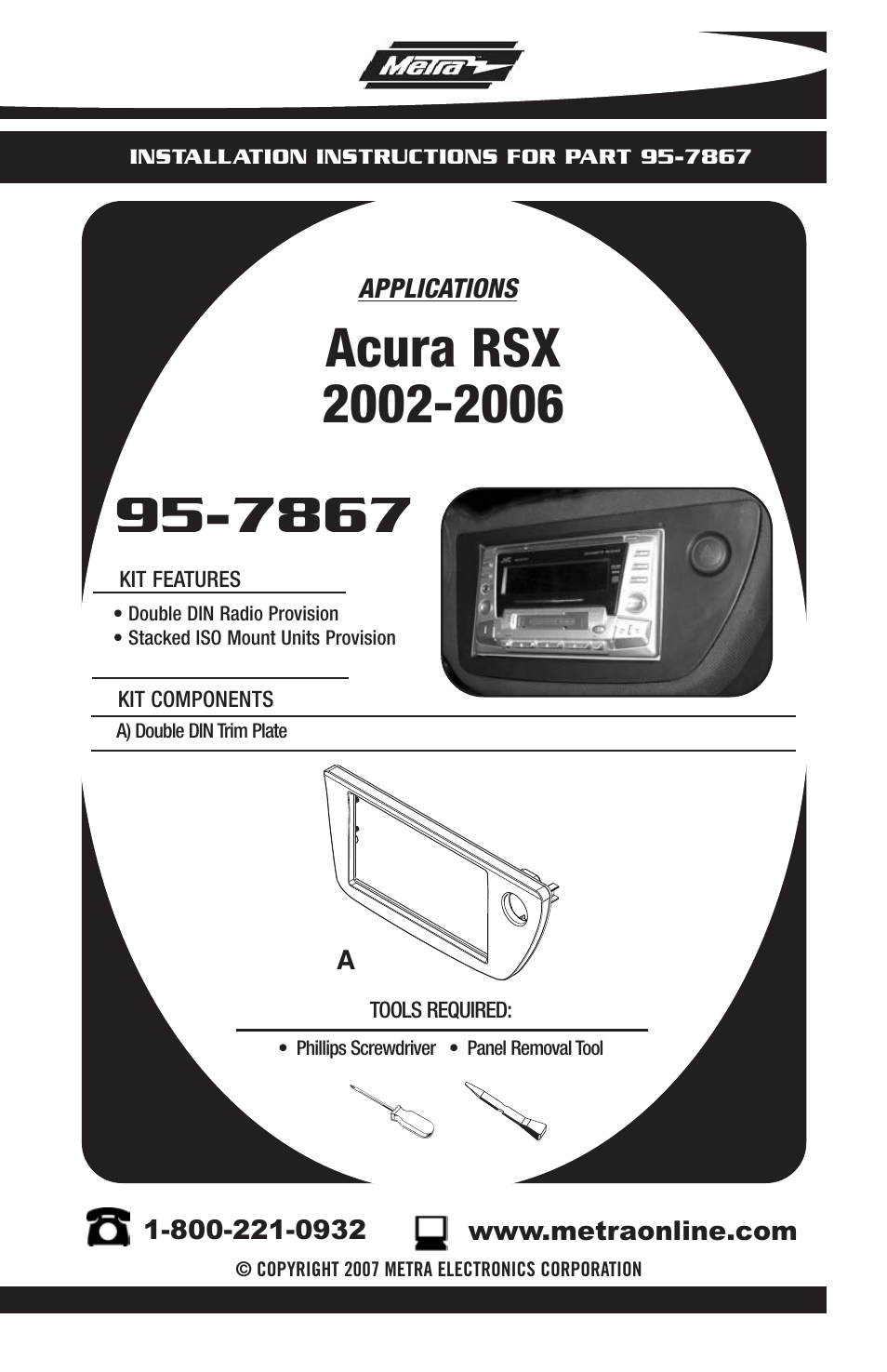 Metra Electronics 95-7867 User Manual | 8 pages