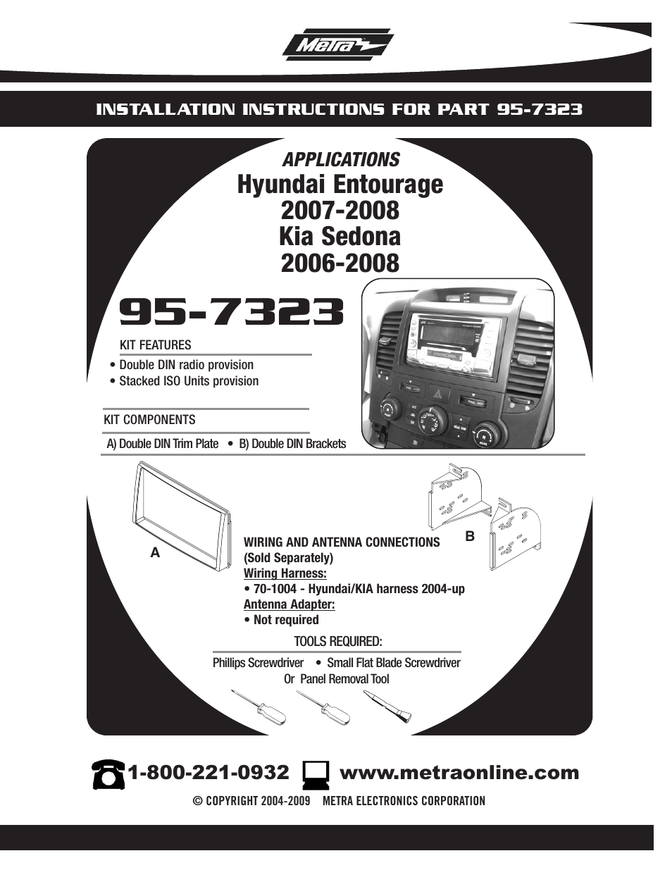 Metra Electronics 95-7323 User Manual | 8 pages