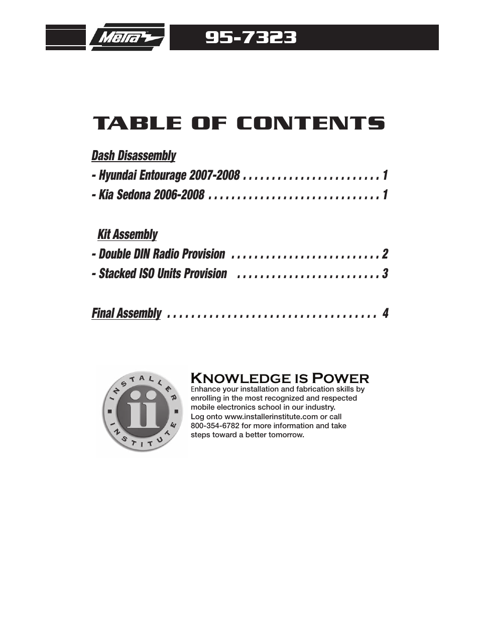 Metra Electronics 95-7323 User Manual | Page 2 / 8