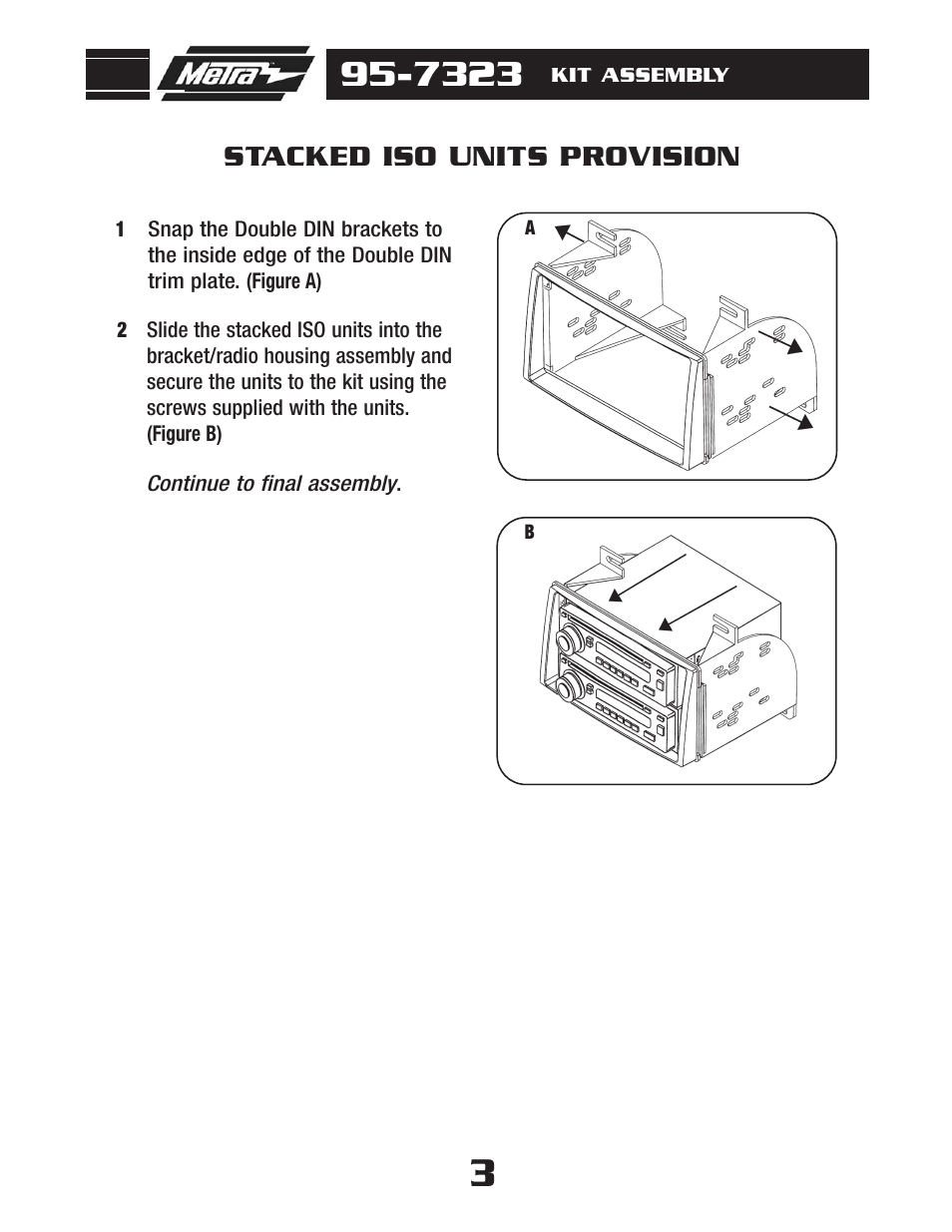 Stacked iso units provision | Metra Electronics 95-7323 User Manual | Page 5 / 8