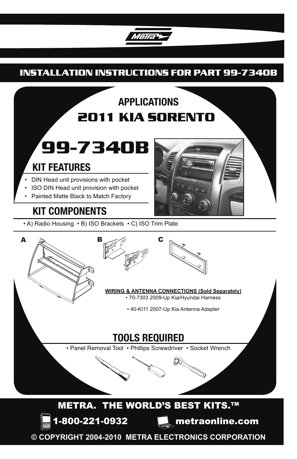 Metra Electronics 99-7340B User Manual | 8 pages