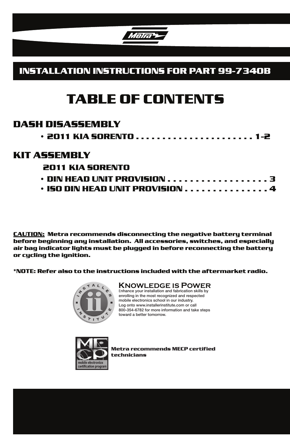 Metra Electronics 99-7340B User Manual | Page 2 / 8