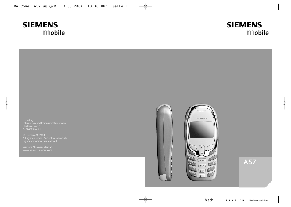 Siemens A57 User Manual | 37 pages