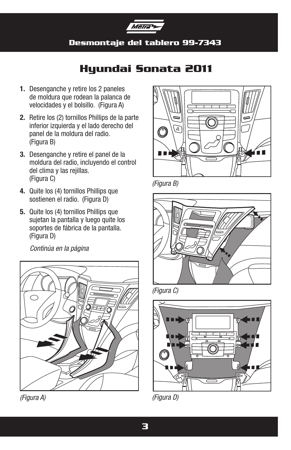 Hyundai sonata 2011 | Metra Electronics 99-7343 User Manual | Page 11 / 16