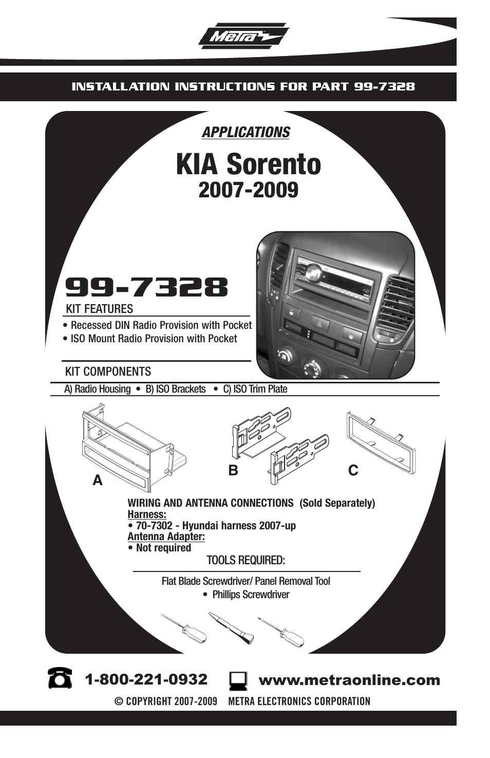 Metra Electronics 99-7328 User Manual | 8 pages