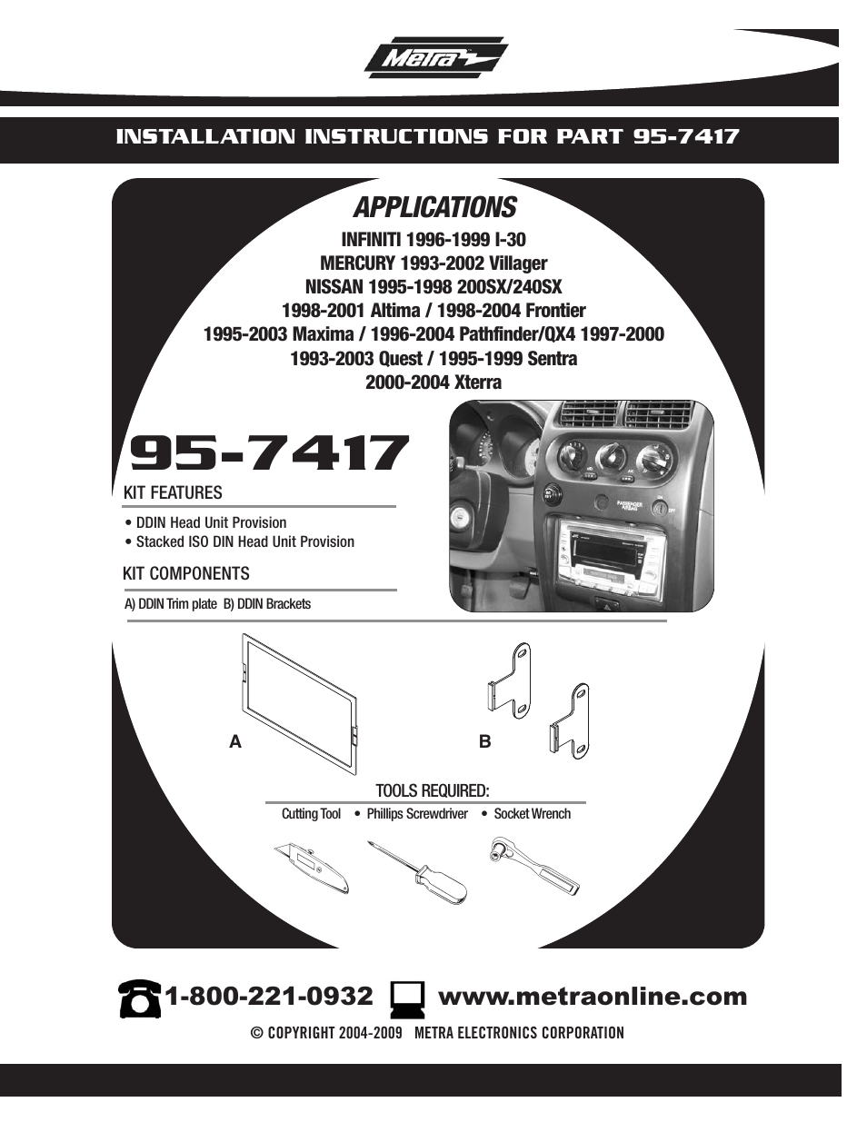 Metra Electronics 95-7417 User Manual | 20 pages