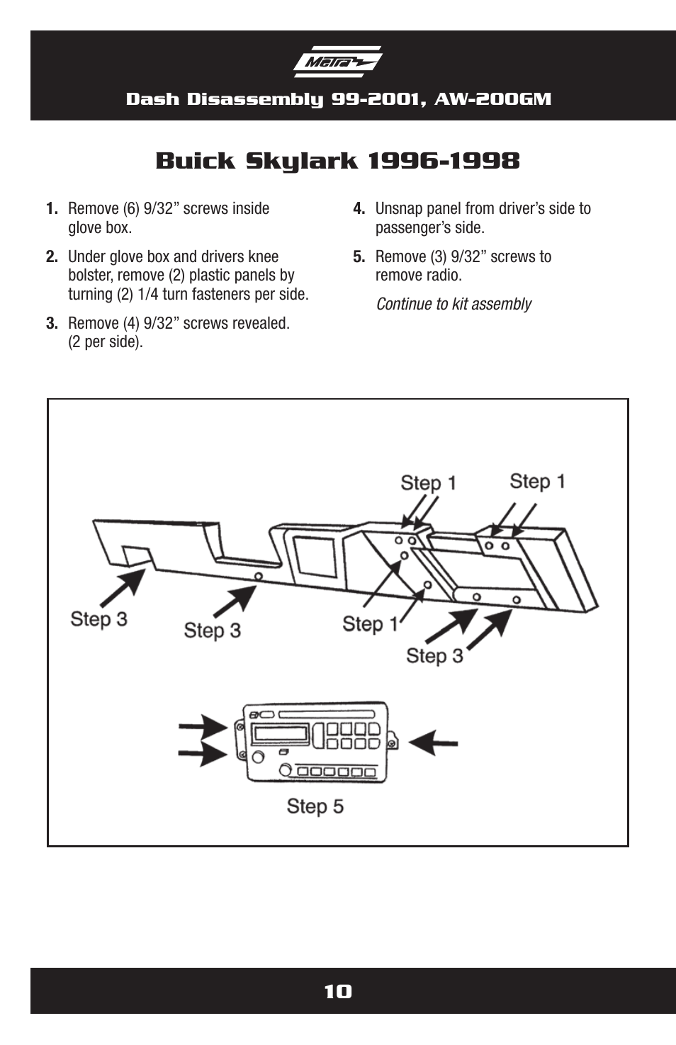 Metra Electronics AW-200GM User Manual | Page 10 / 36