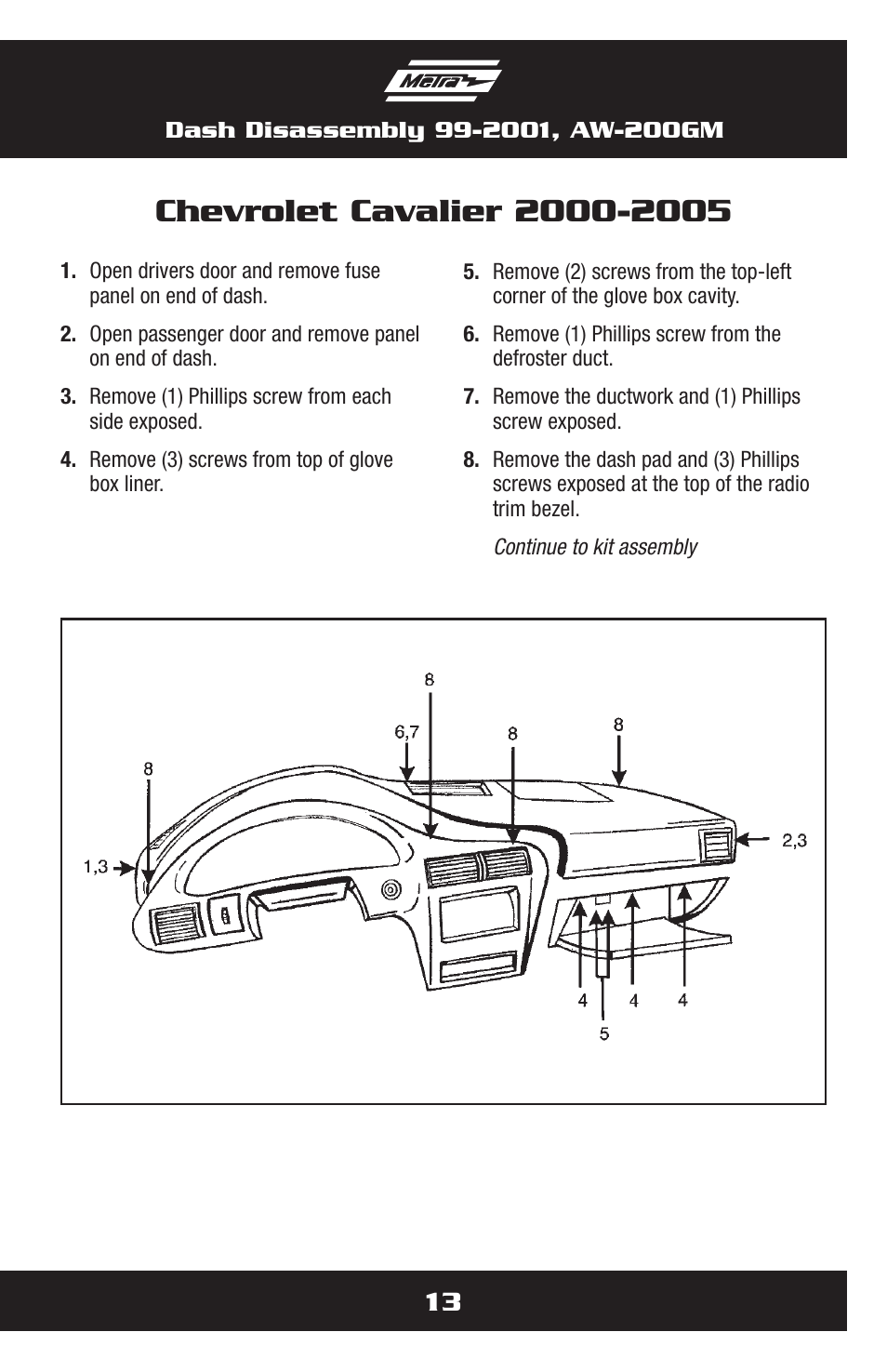 Metra Electronics AW-200GM User Manual | Page 13 / 36