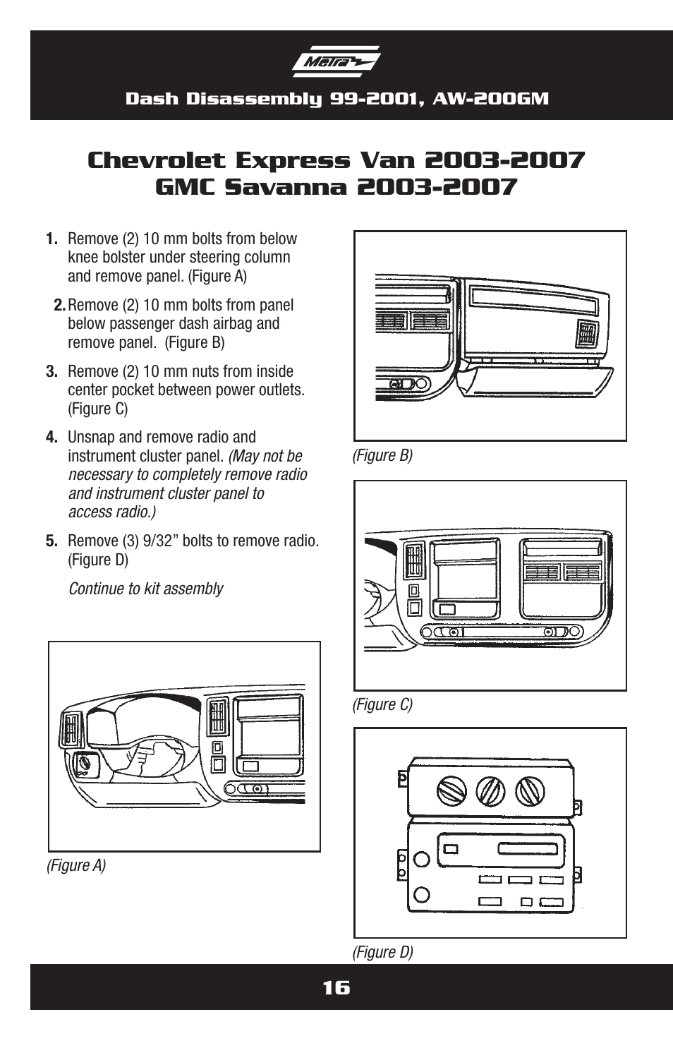 Metra Electronics AW-200GM User Manual | Page 16 / 36