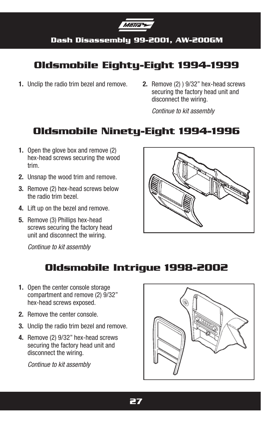 Metra Electronics AW-200GM User Manual | Page 27 / 36