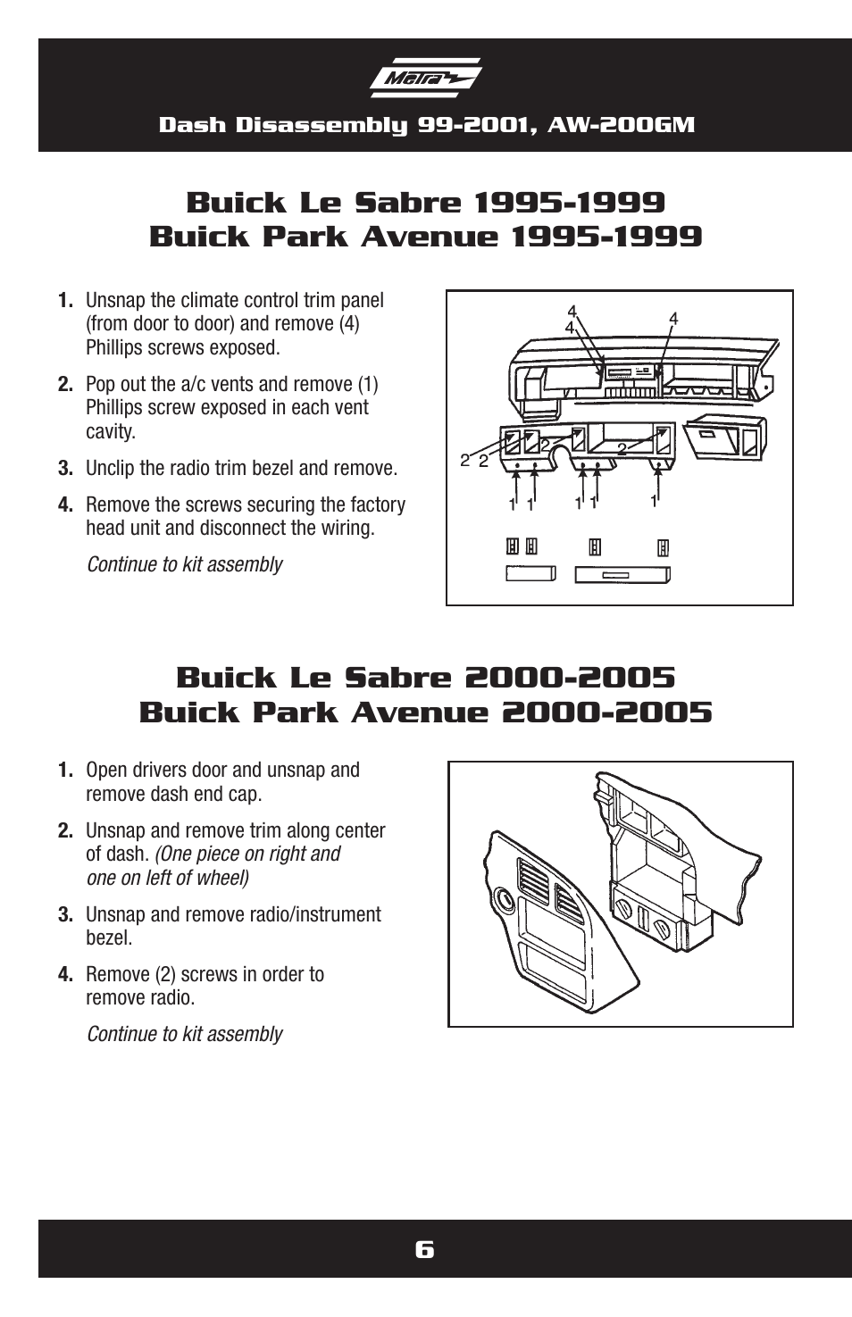 Metra Electronics AW-200GM User Manual | Page 6 / 36