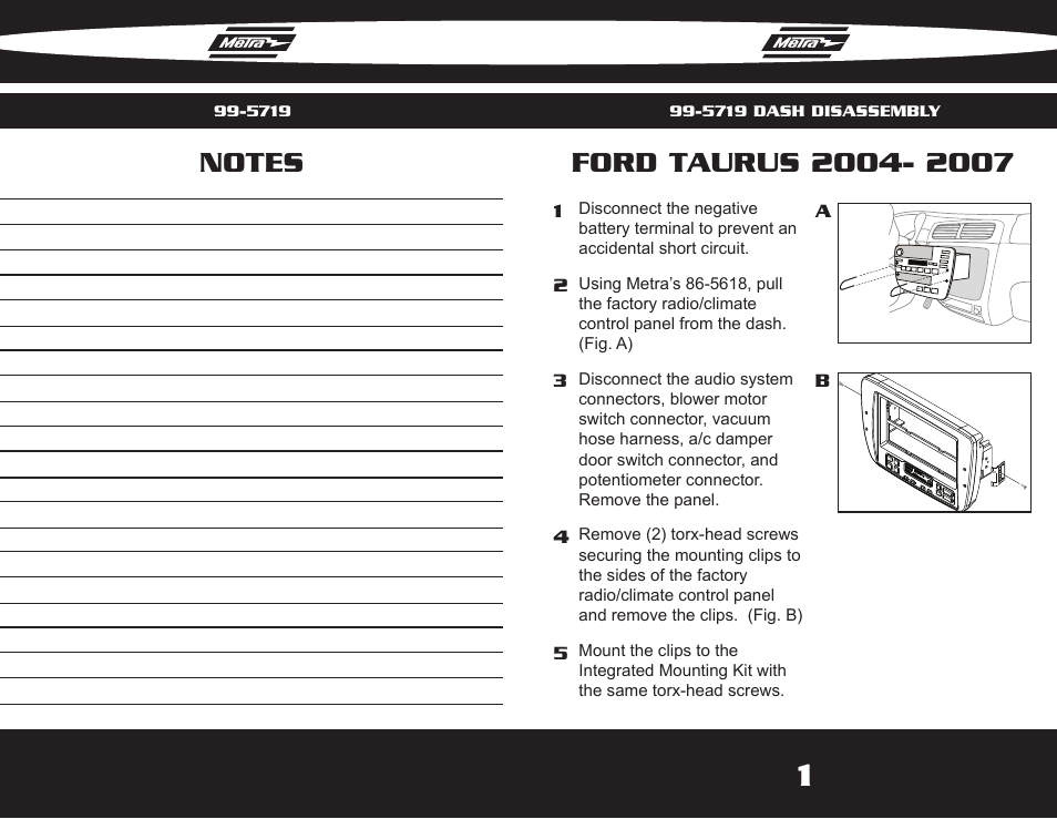Metra Electronics 99-5719 User Manual | Page 3 / 6