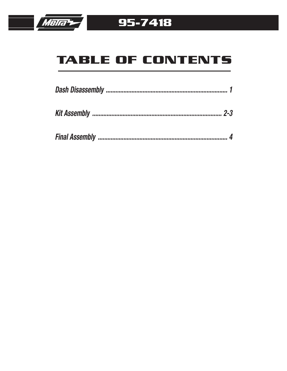 Metra Electronics 95-7418 User Manual | Page 2 / 8