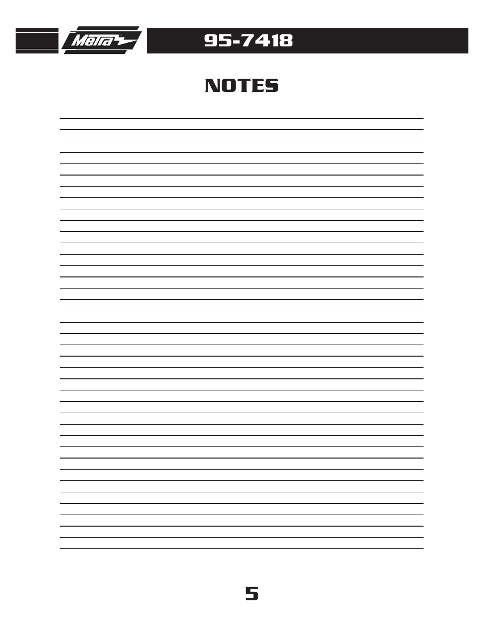 Metra Electronics 95-7418 User Manual | Page 7 / 8