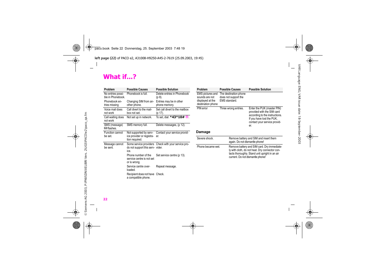 What if | Siemens Xelibri 5 User Manual | Page 23 / 30