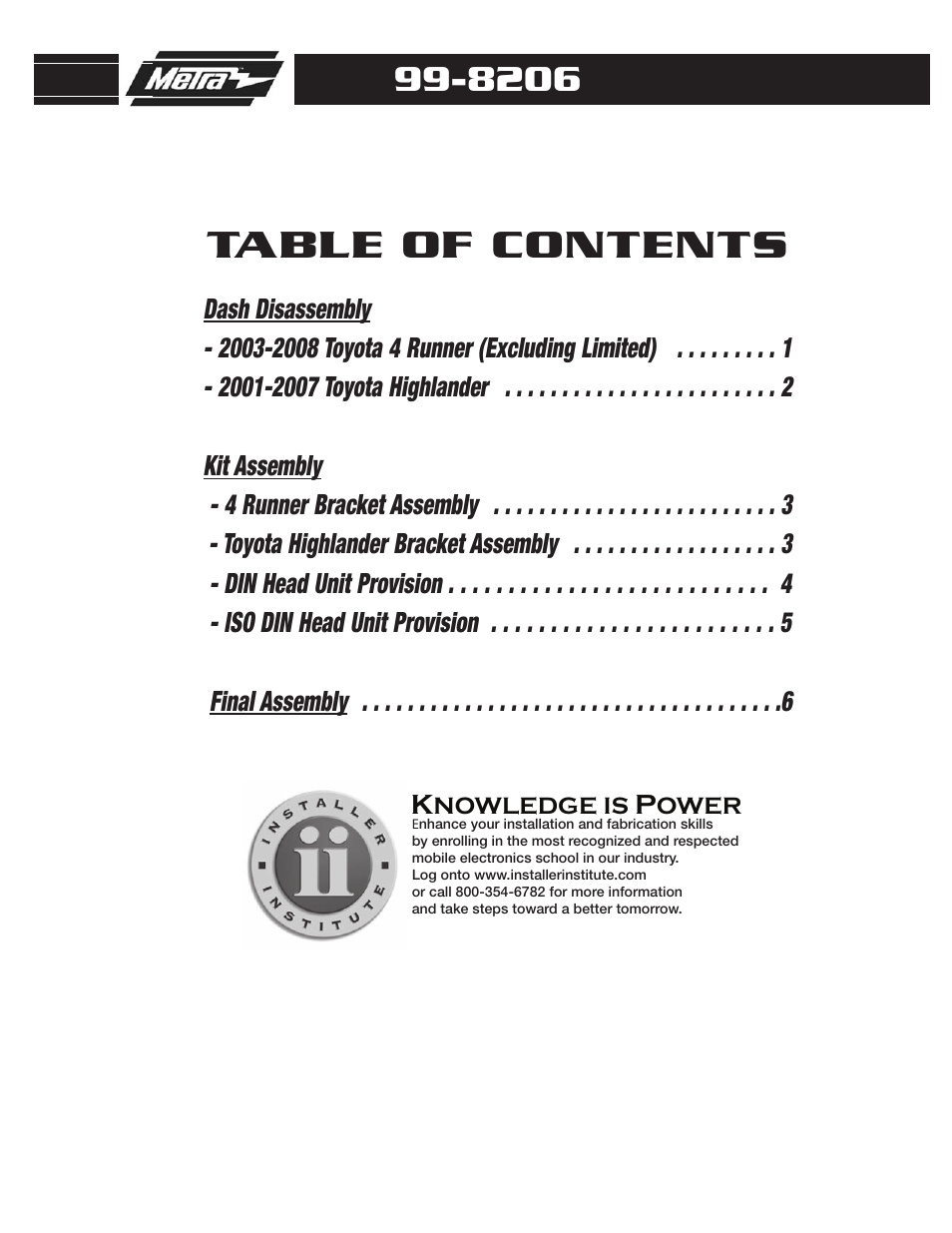 Metra Electronics 99-8206 User Manual | Page 2 / 8