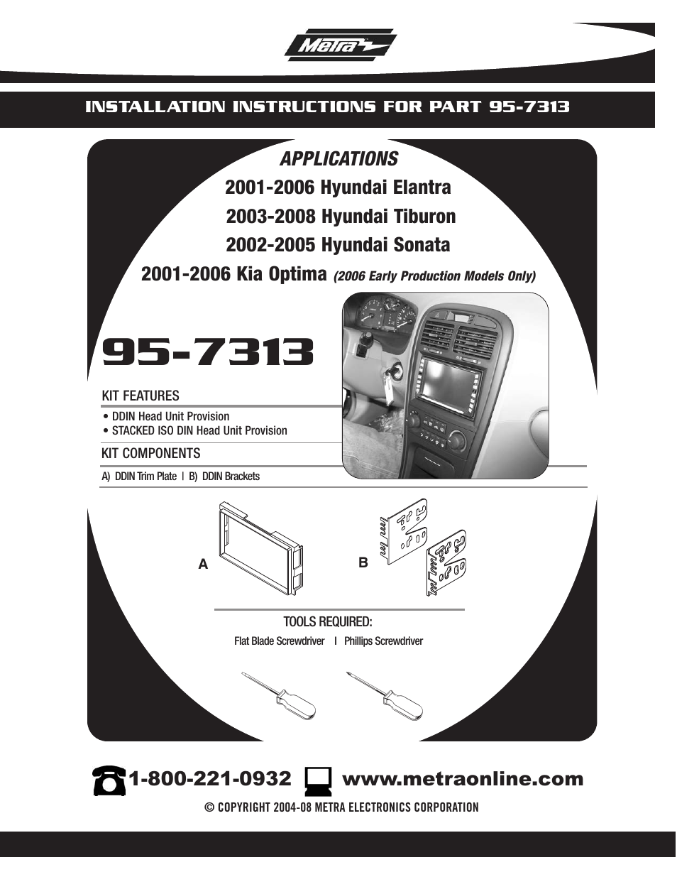 Metra Electronics 95-7313 User Manual | 12 pages