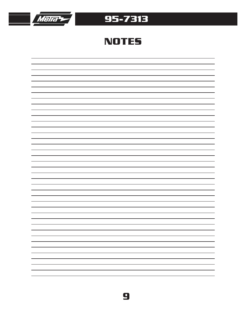 Metra Electronics 95-7313 User Manual | Page 11 / 12