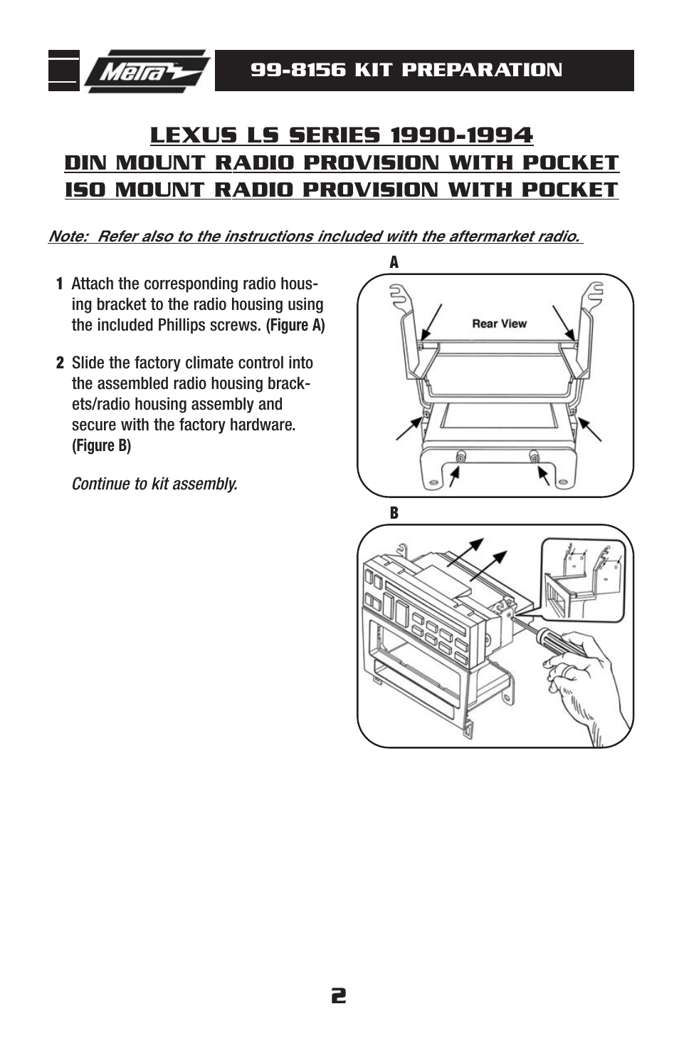 Metra Electronics LEXUS 99-8156 User Manual | Page 4 / 8
